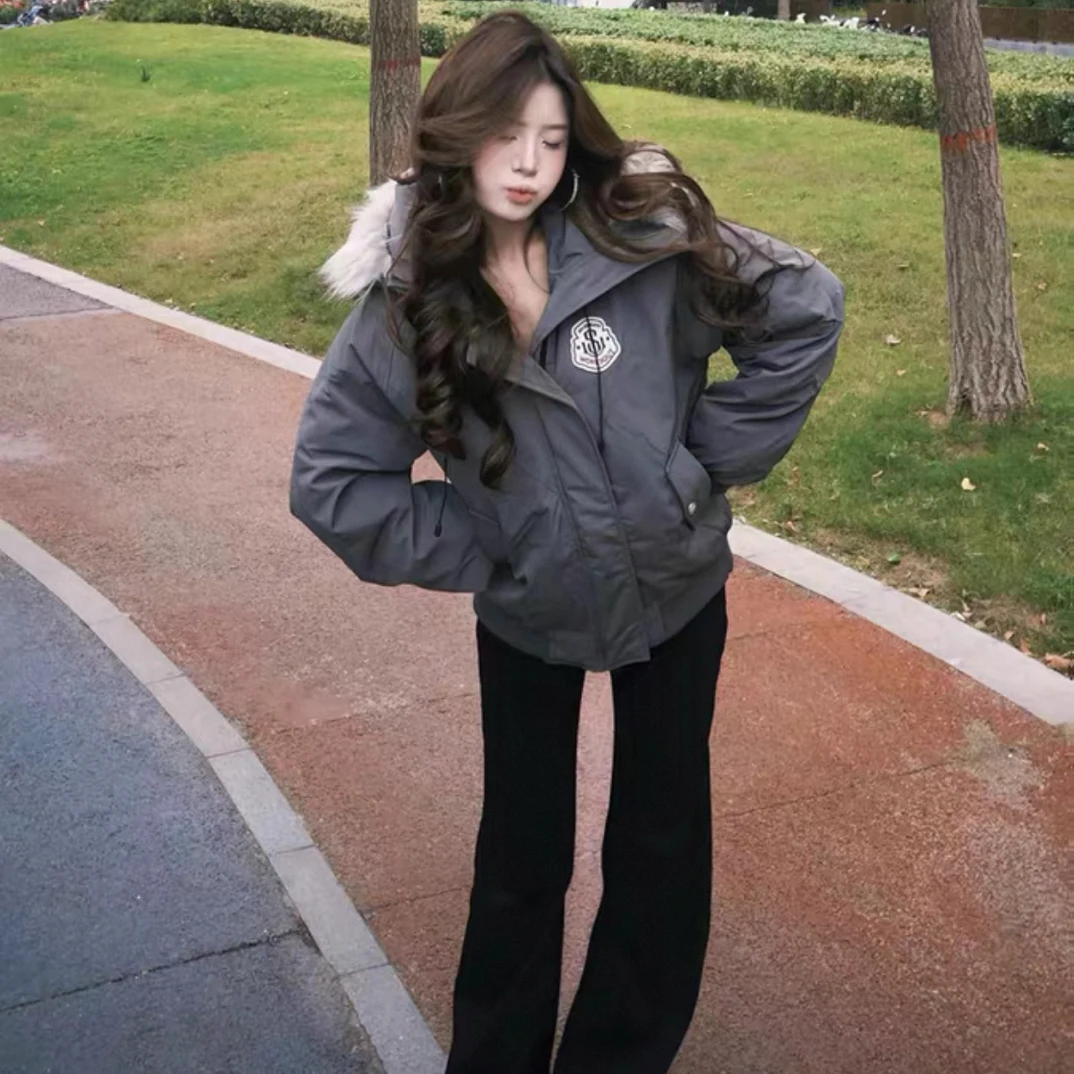 Nicebad官网499❗️毛领可拆卸立体感十足❗️派克服棉服
