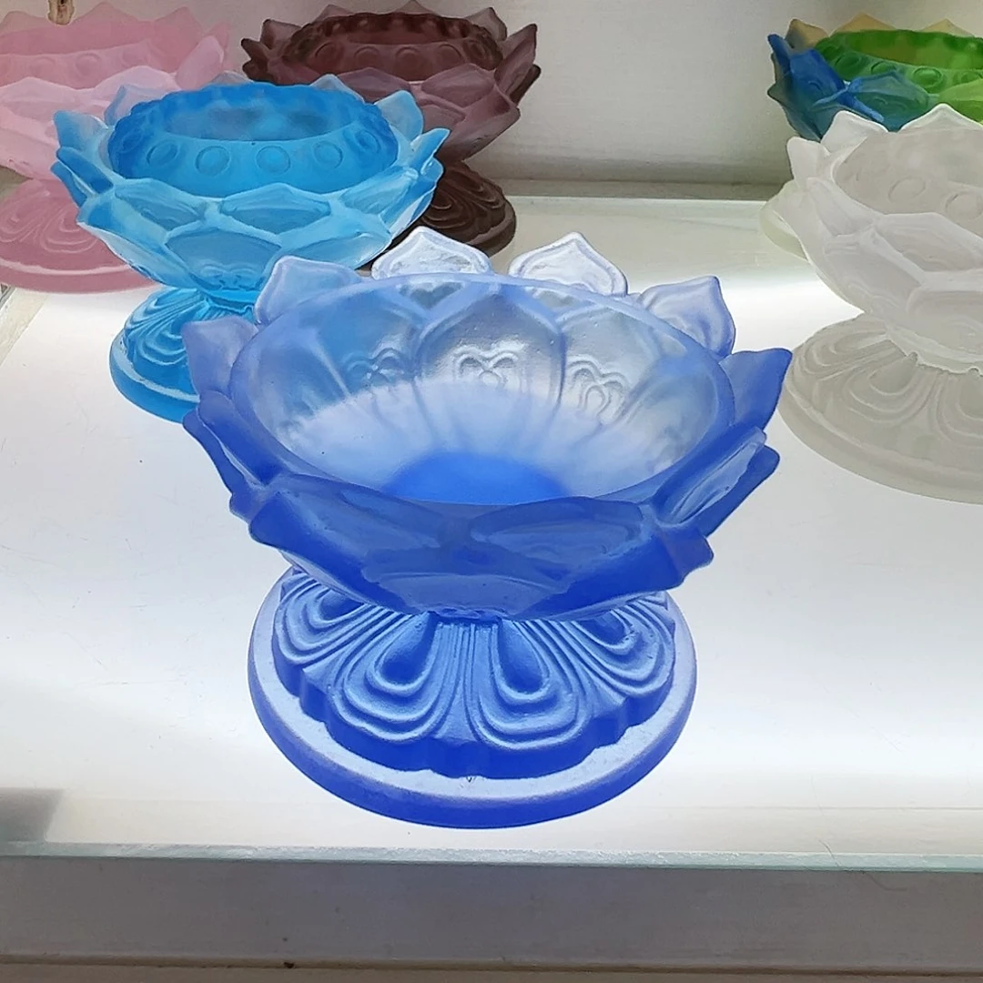 【闪购商品】手工艺品琉璃烛台没有莲子心