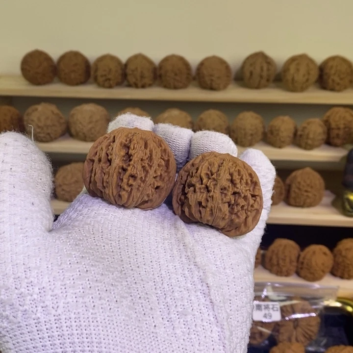 把件文玩核桃四座楼