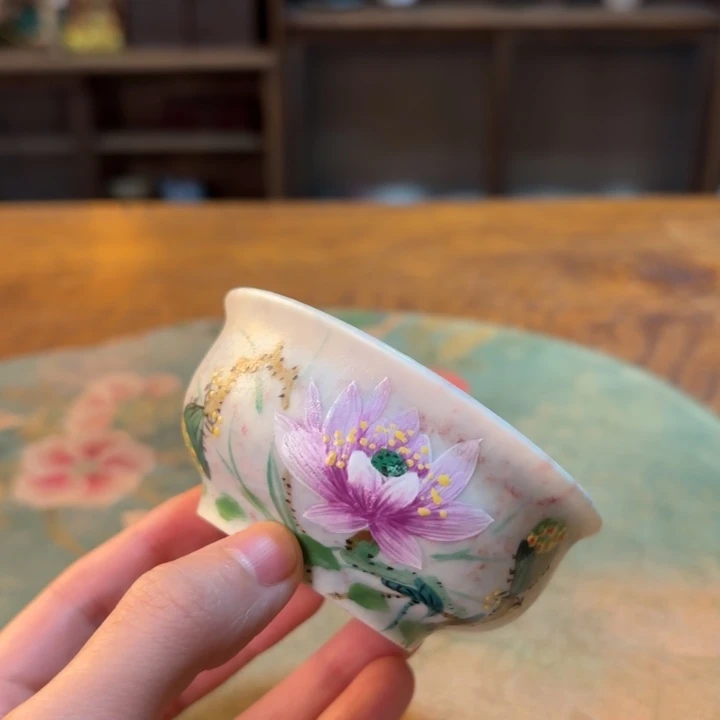 柴烧纯手工手绘陶瓷