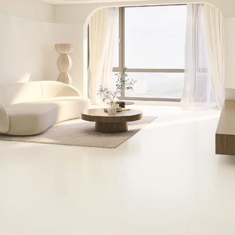 广东佛山瓷砖地砖750x1500天鹅绒柔光砖肌肤釉客厅地板砖浅黄色