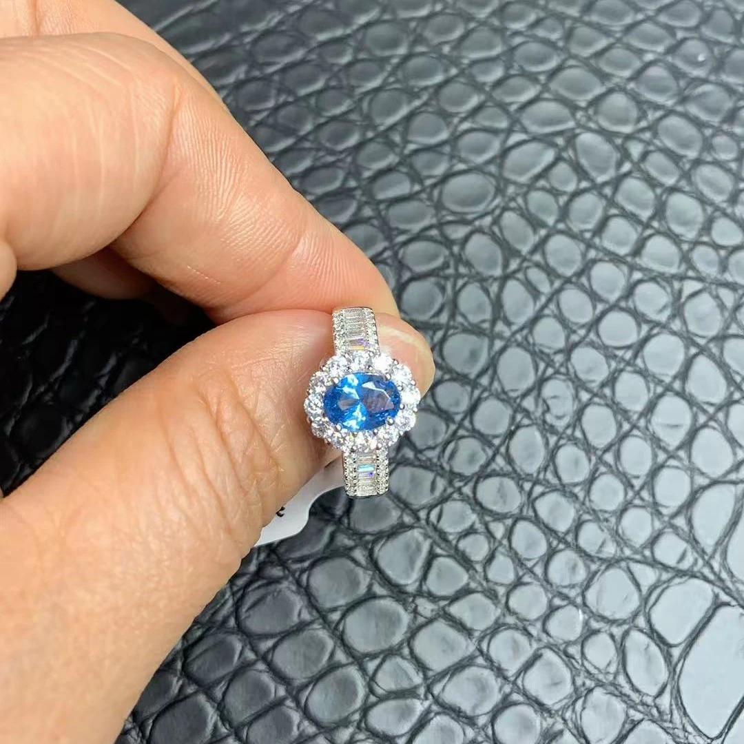 培育蓝宝石戒指活口34