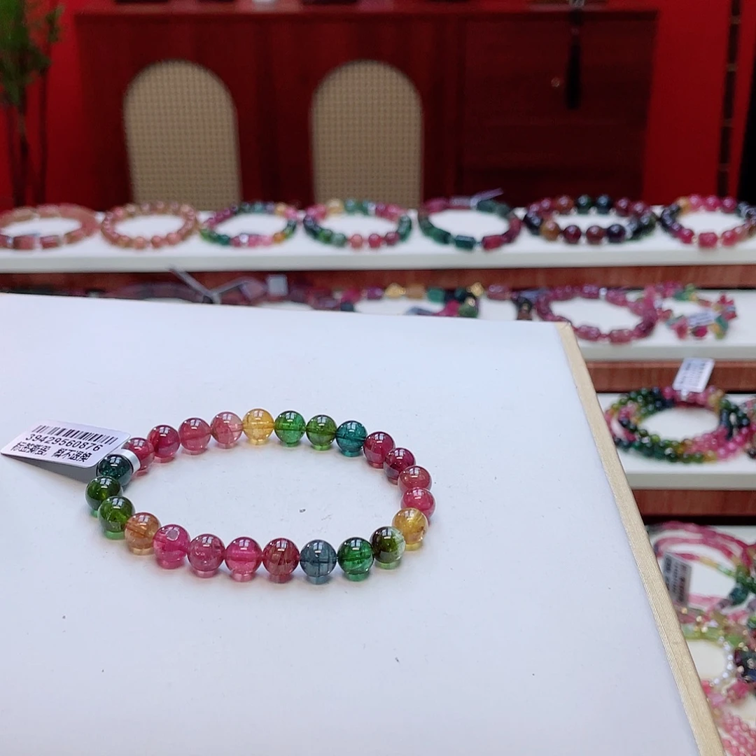 未镶嵌手串碧玺多样性发其一