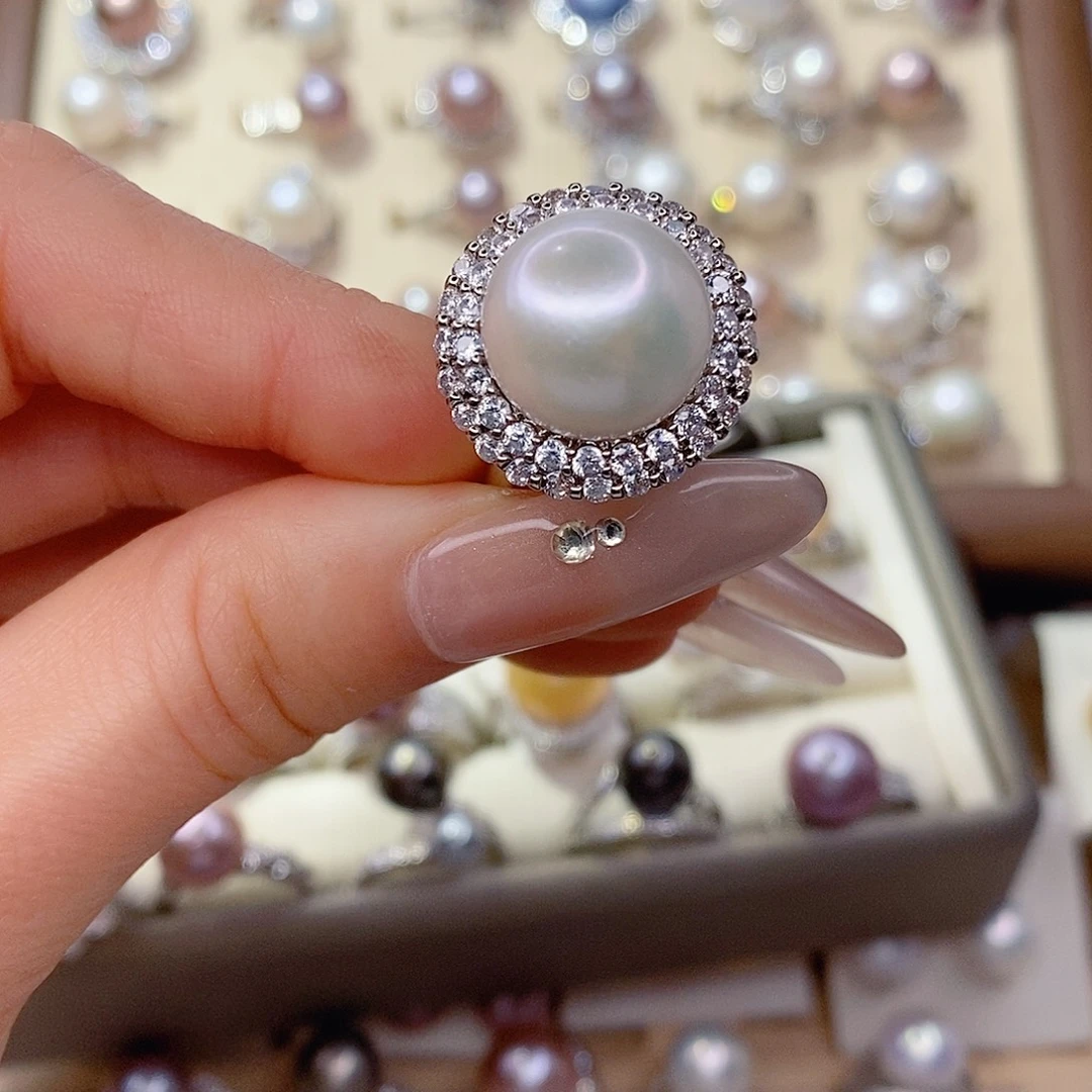 未镶嵌淡水珍珠戒指