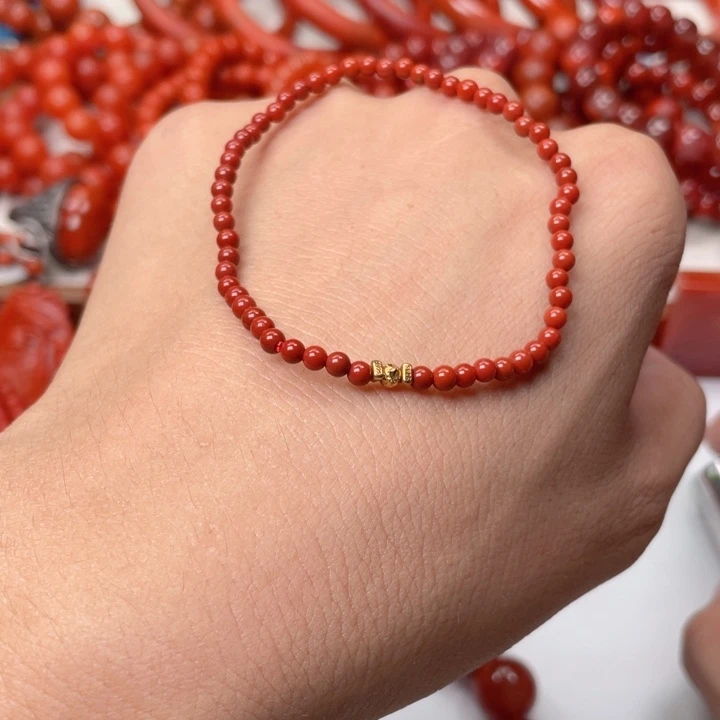 南红玛瑙未镶嵌手链