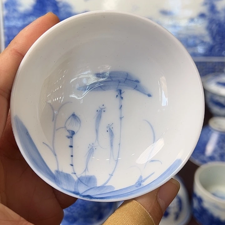 陶杯子手工手绘小茶杯