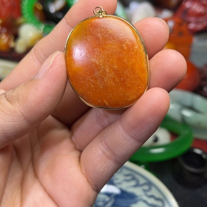 和田玉未镶嵌吊坠(不含链)