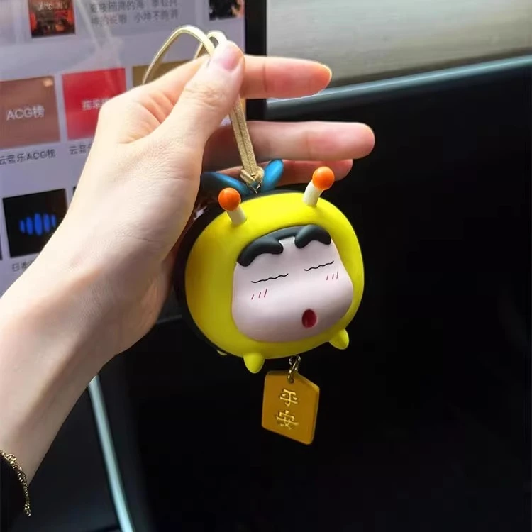 【正品保障】蜜蜂小新团子创意可爱卡通后视镜装饰车挂件礼物车载