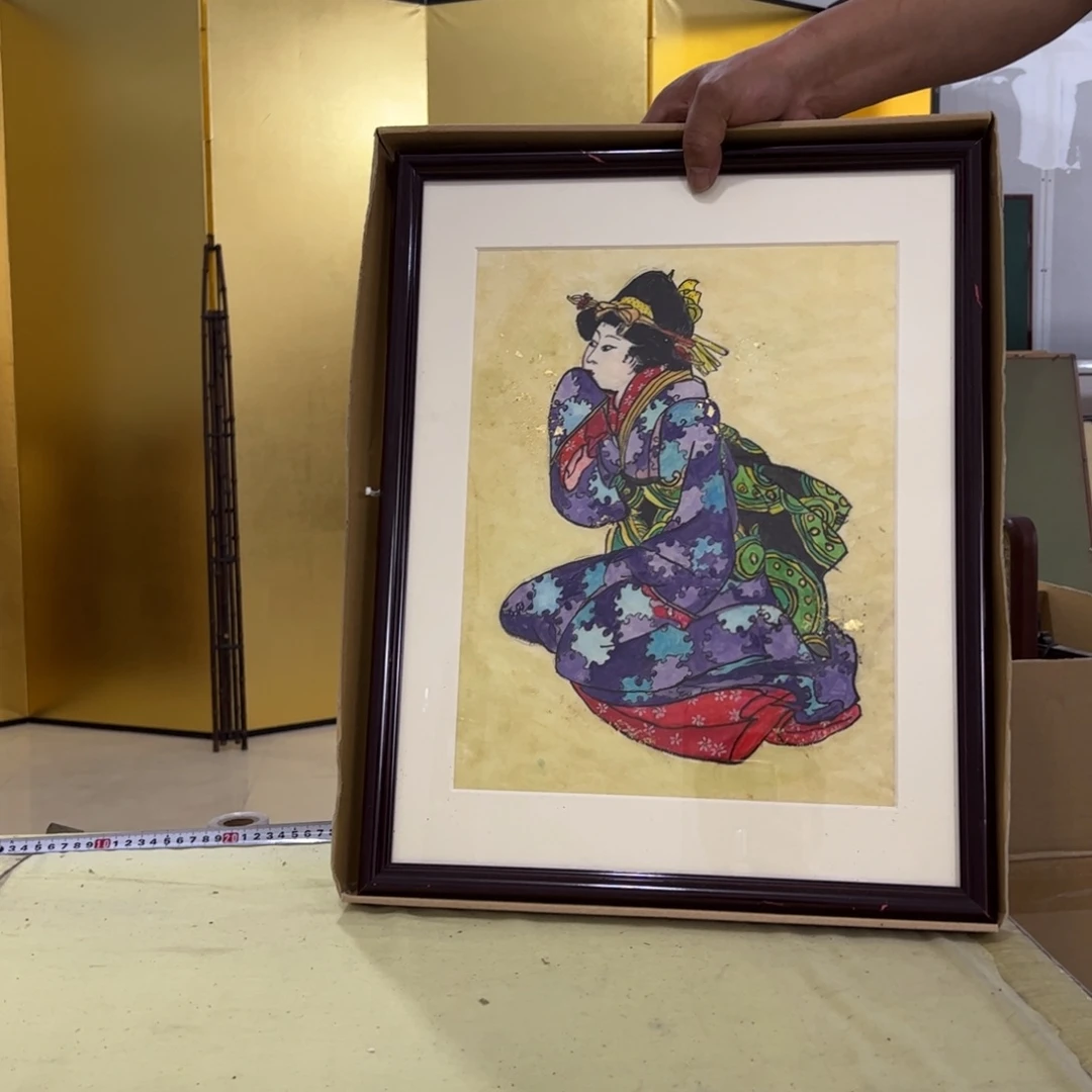 绘画C****.屏风框画茶空间设计