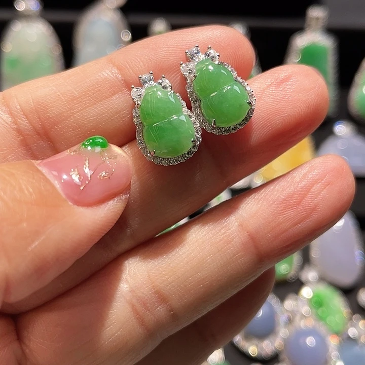 翡翠银S925镶嵌颈饰