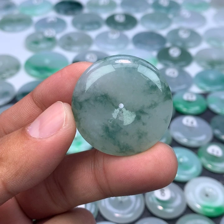 翡翠未镶嵌颈饰缅甸天然A货翡翠34.7-7.2