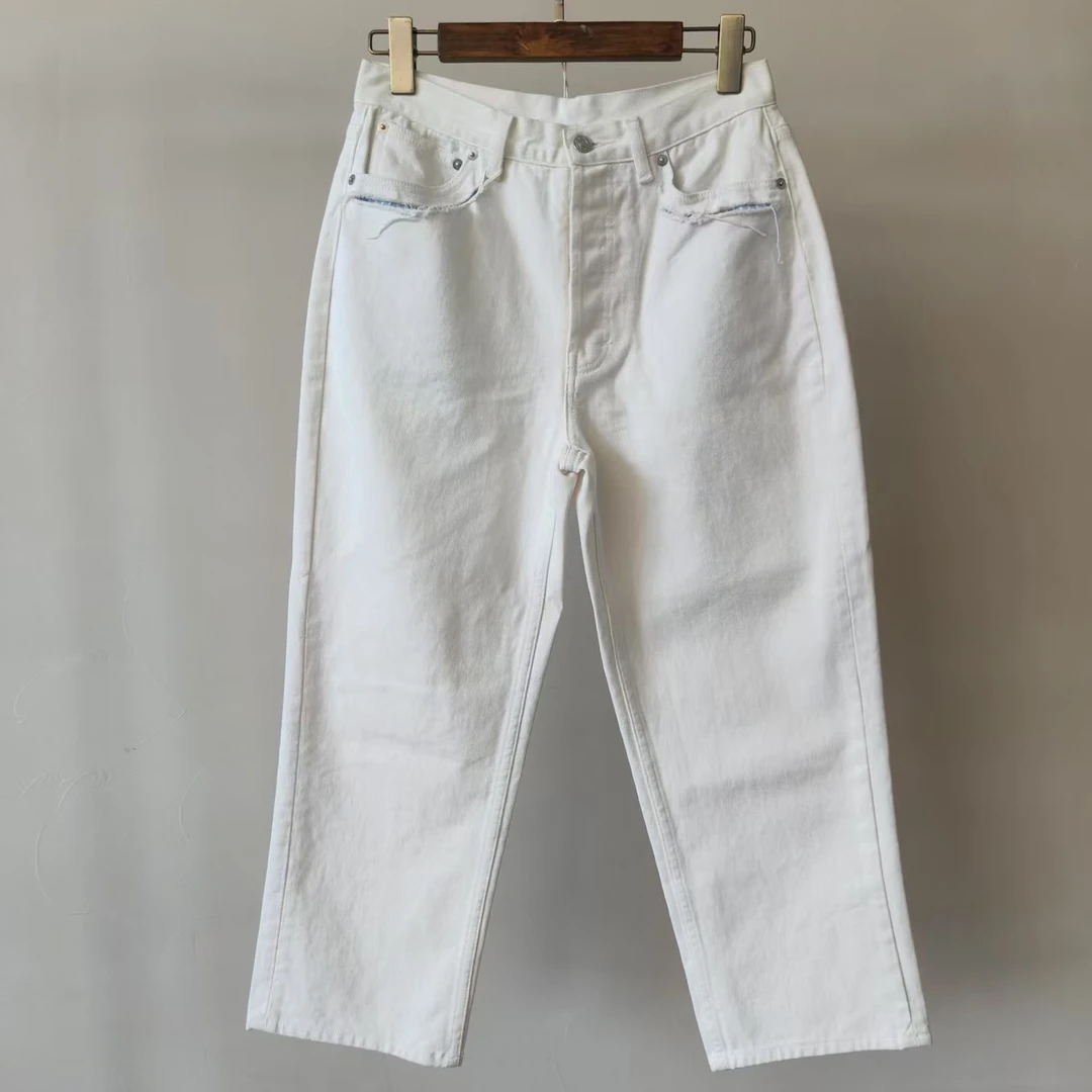 既是JISHI早春新品牛仔直筒裤