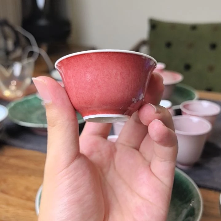 豇豆红小撇口杯40ml