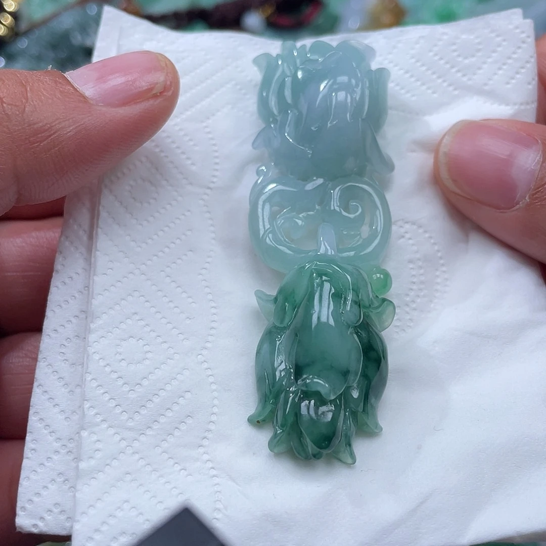 颈饰未镶嵌翡翠翡玉缘翡翠