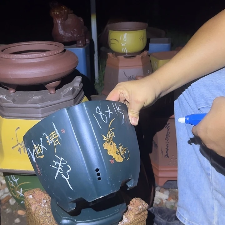 紫砂花盆盆景盆盆景花盆盆景瑕疵