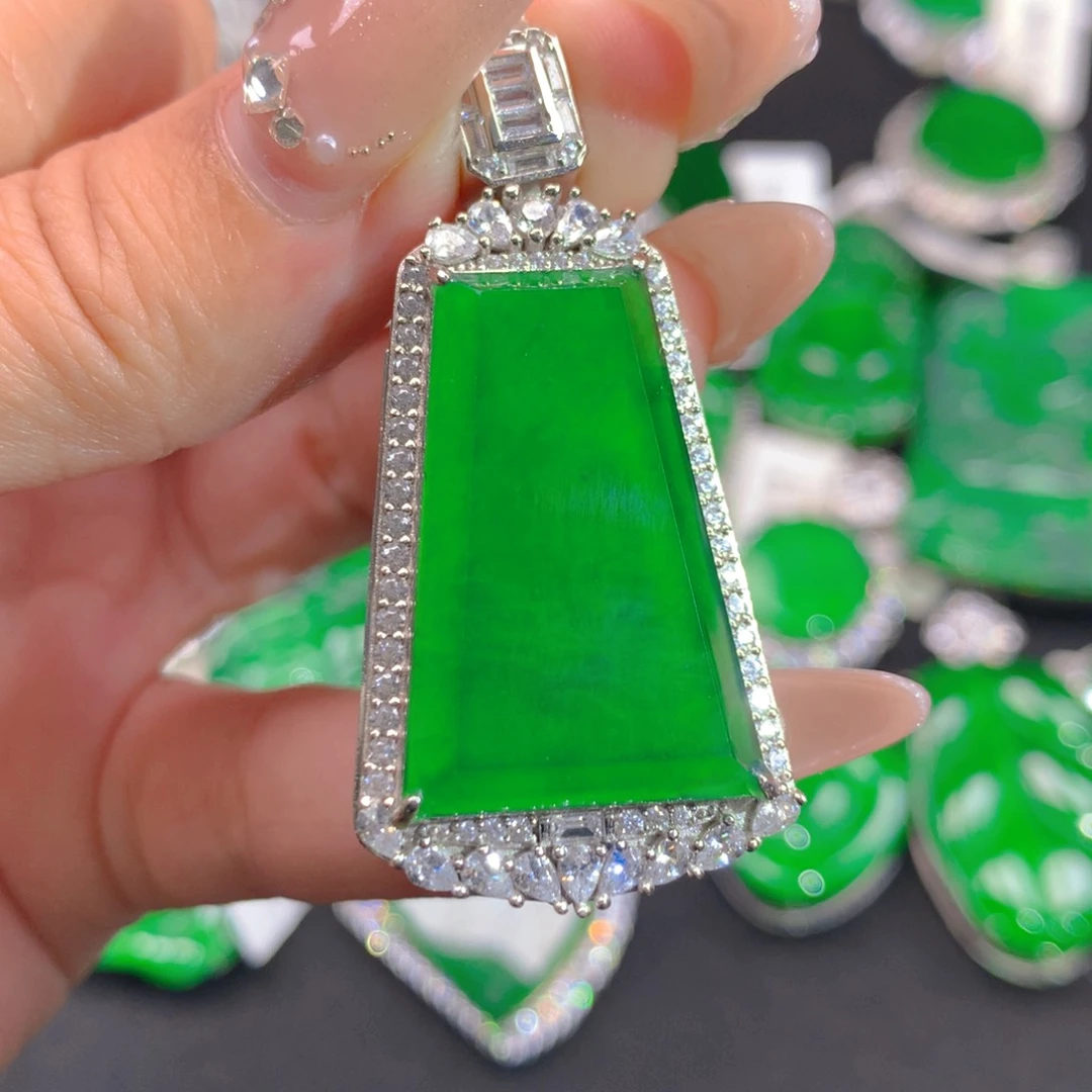 翡翠银S925镶嵌颈饰霍*姐1111111111