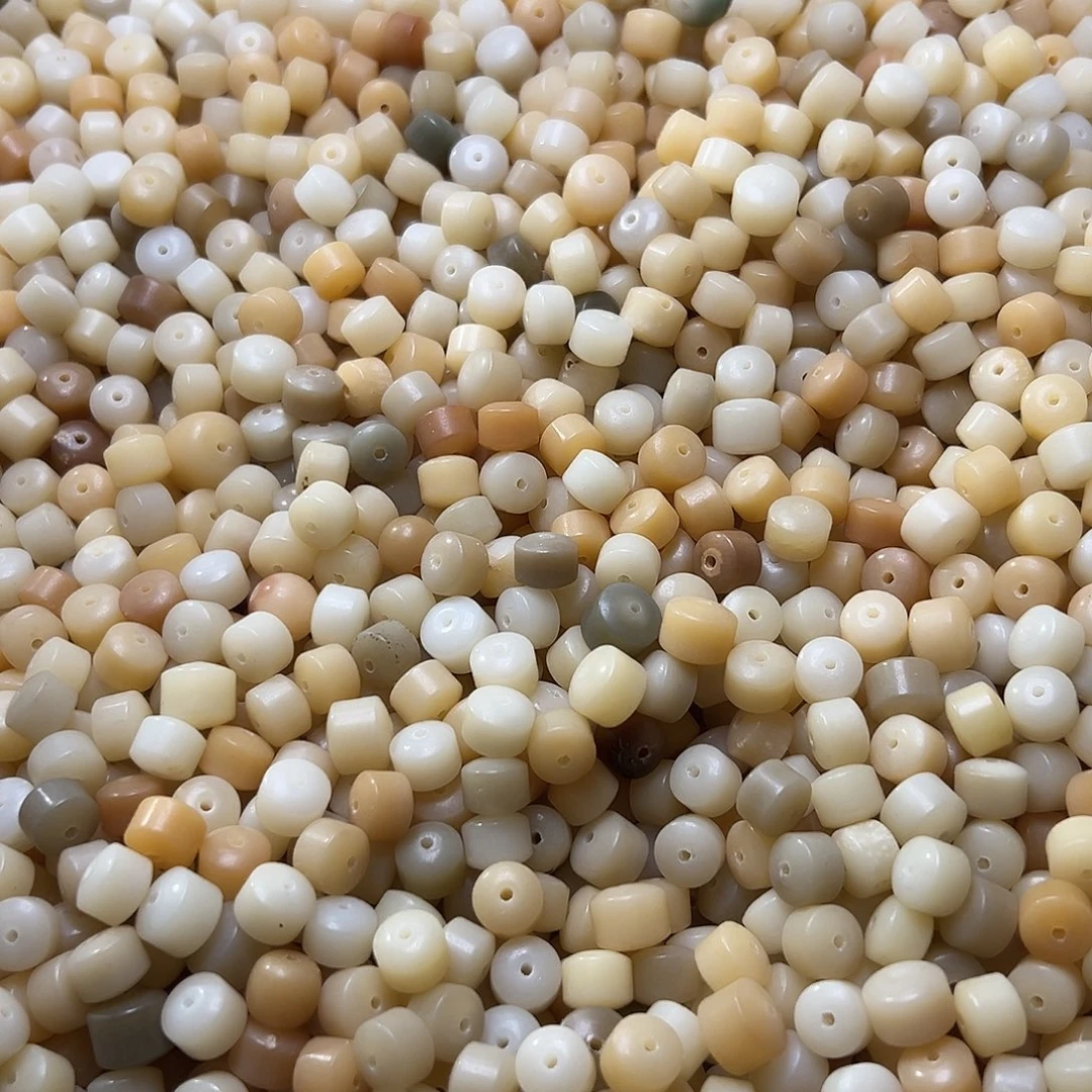 菩提根/象牙果吊坠微瑕10奶黄金轮200颗