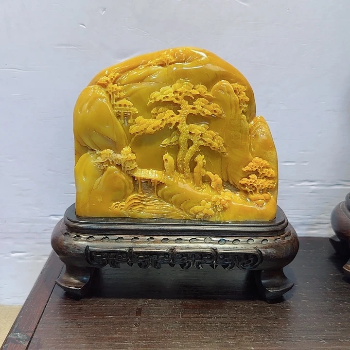 阳***月寿山石寿山石摆件