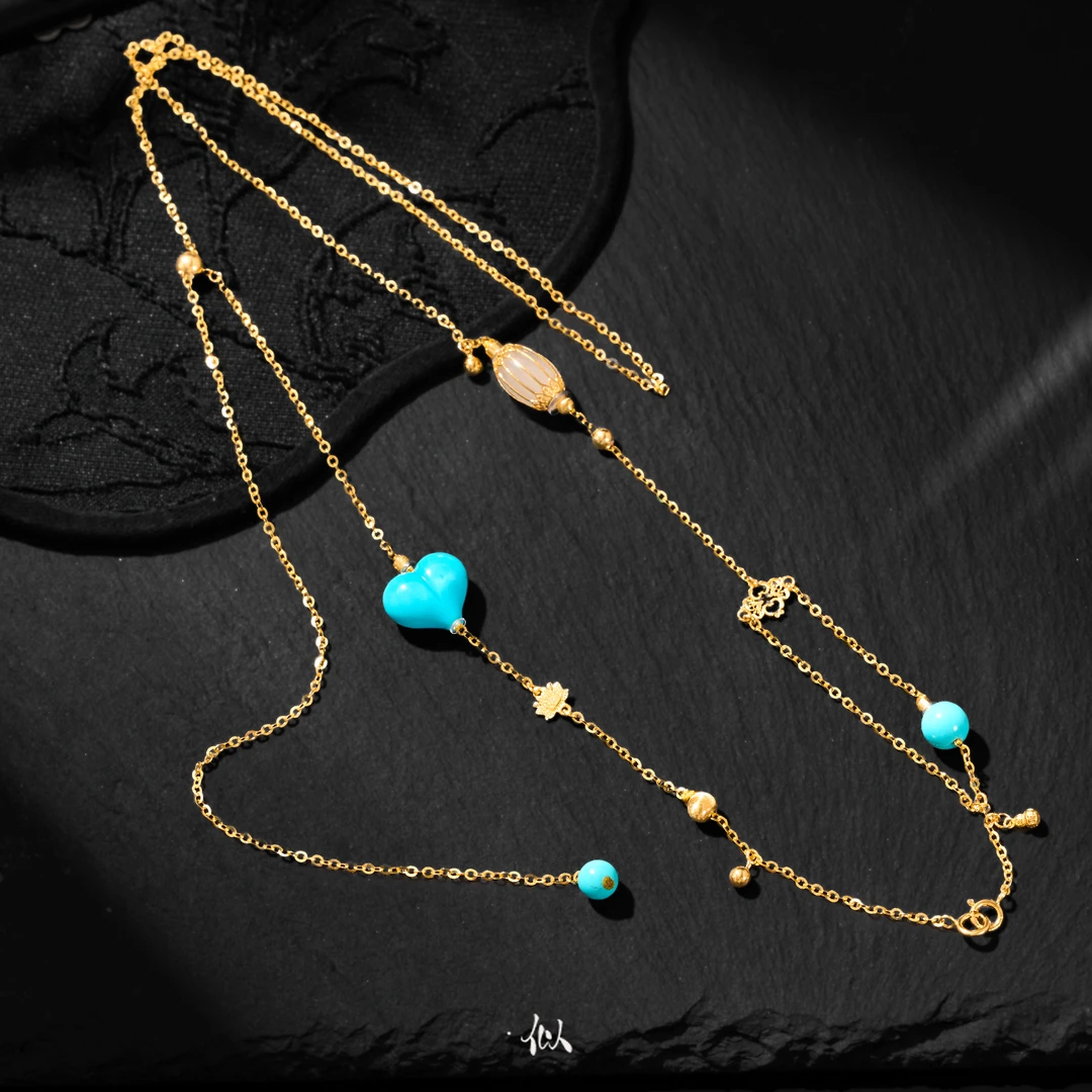 【璃彩】·似梓珠宝· 18K爱心项链  多样性发一  XYGD308822-C