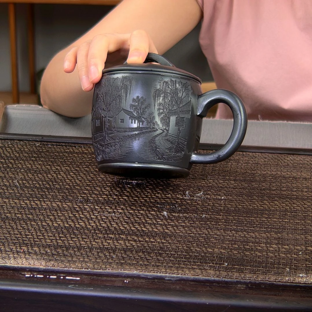 茶杯紫砂高货放漏