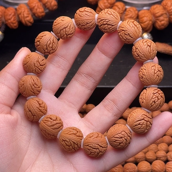 手串桃核精品绣球手串1.5