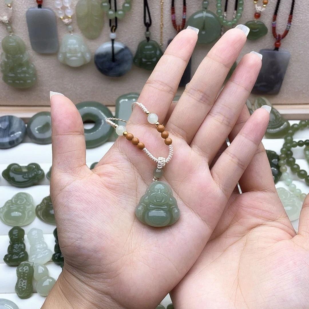 和田玉未镶嵌吊坠(不含链)