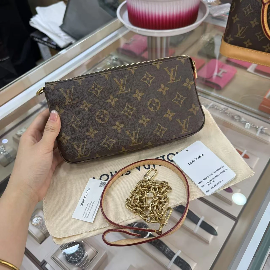 99新 LouisVuitton/路易威登 XSY/老花麻将配饰包