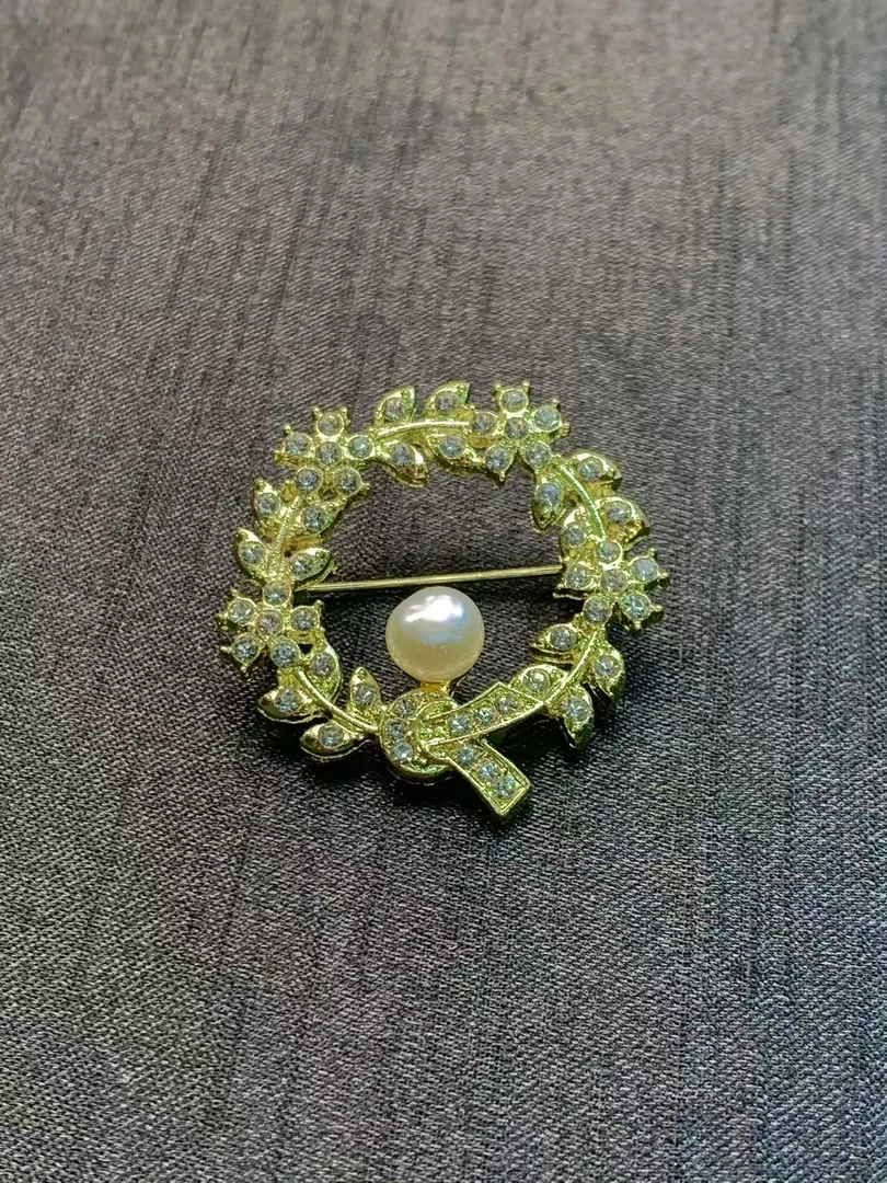 淡水珍珠  合金镶嵌