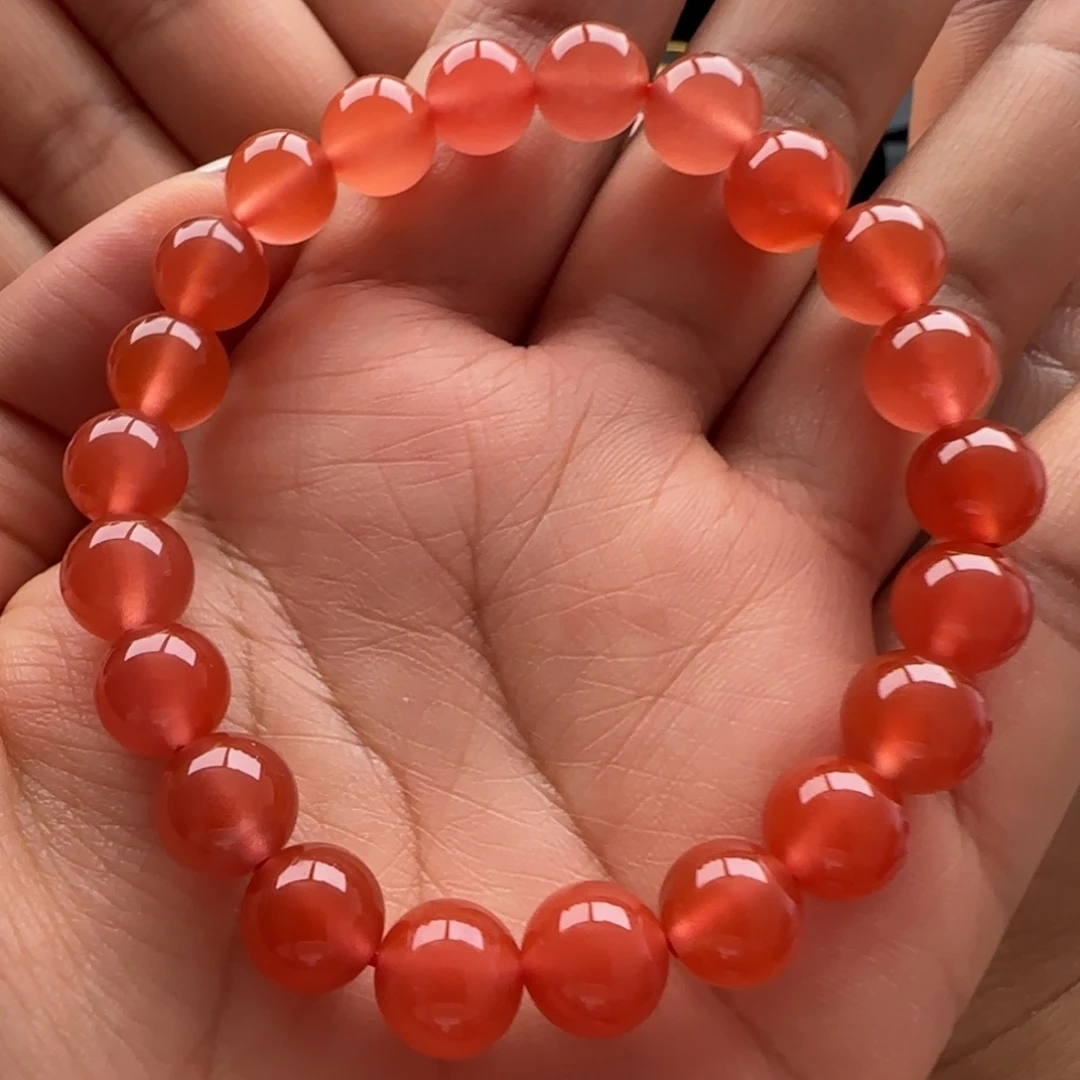 南红玛瑙未镶嵌单圈8+