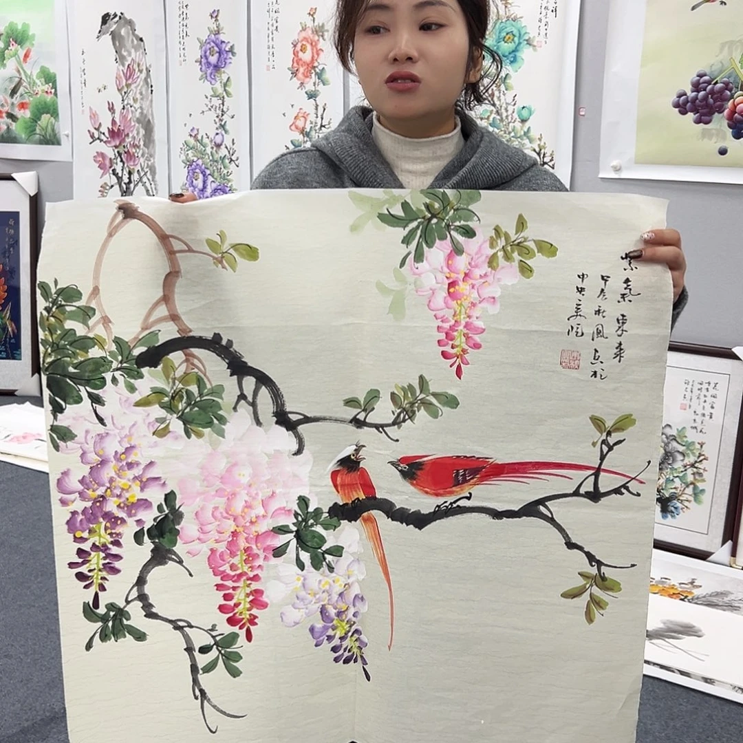 国画手绘国画作品大捡漏!!!