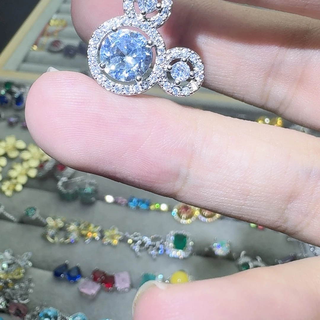 绿水晶戒指银S925镶嵌