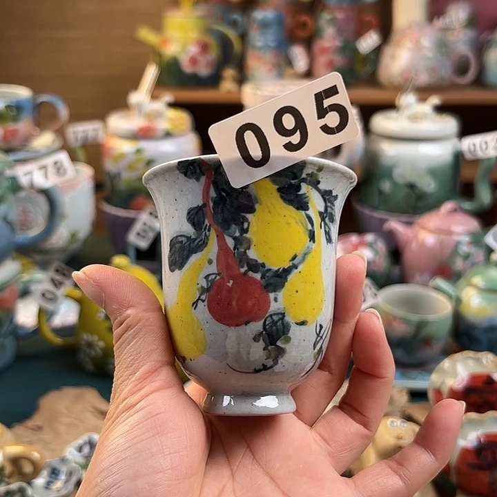 杯景德镇陶瓷手绘作品095