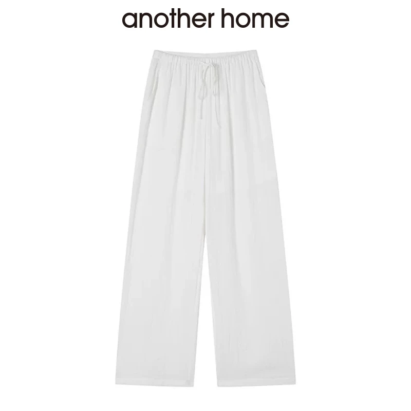 【商场同款】anotherhome2025夏季爆款云感绳裤亚麻清爽舒适宽松