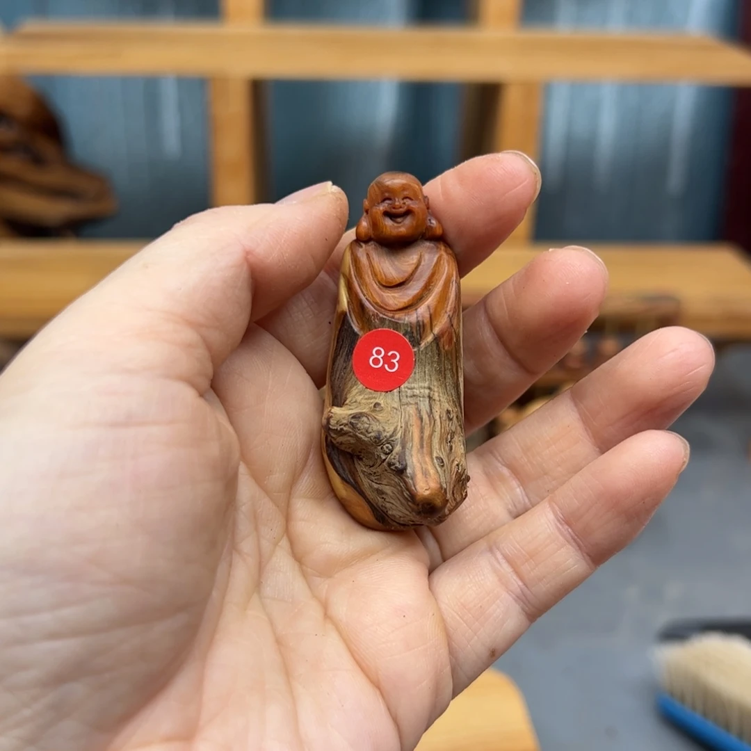 暖***风柏木崖柏木摆件手把件，