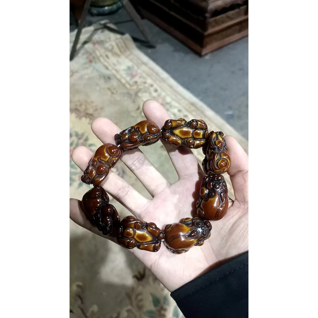 【闪购商品】蜜蜡貔貅手串林7788