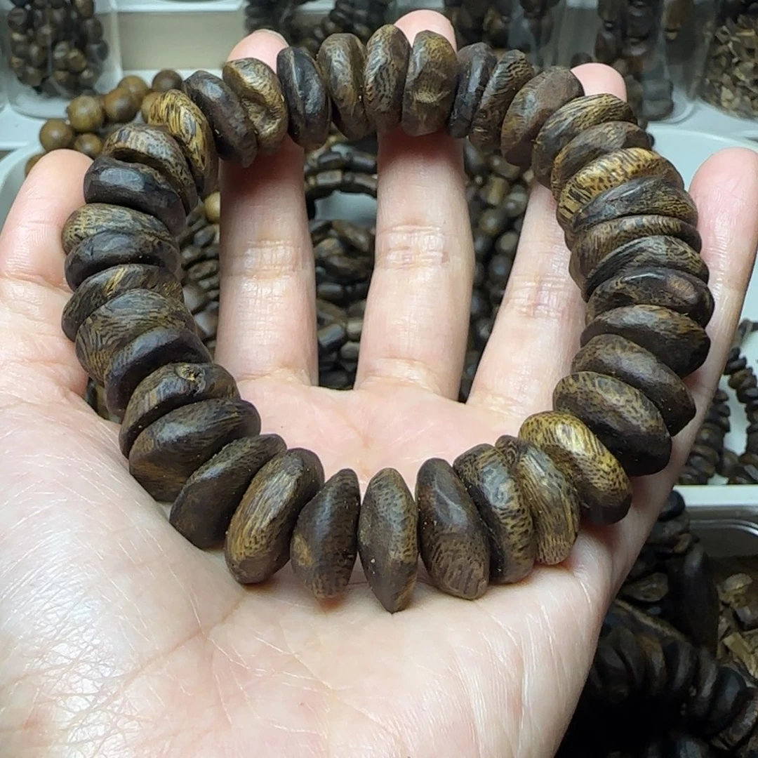 A***D手串沉香单圈树丁高油33克+绿奇楠