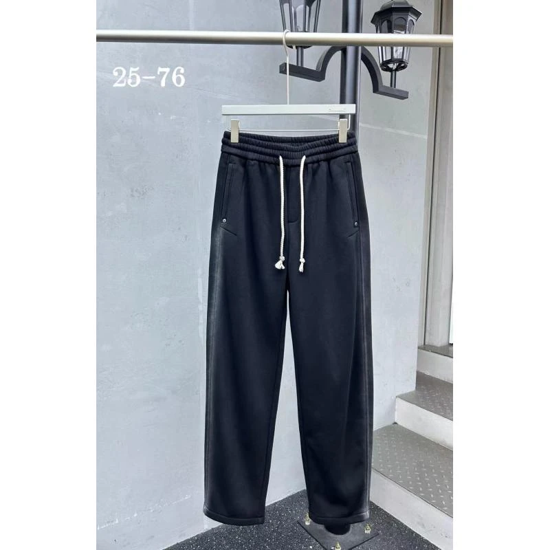 温柔瑶-男装冬季福利#加绒百搭直筒休闲裤#2576（L码裤长108）