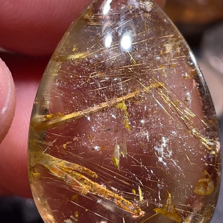 自***2颈饰未镶嵌发晶钛晶