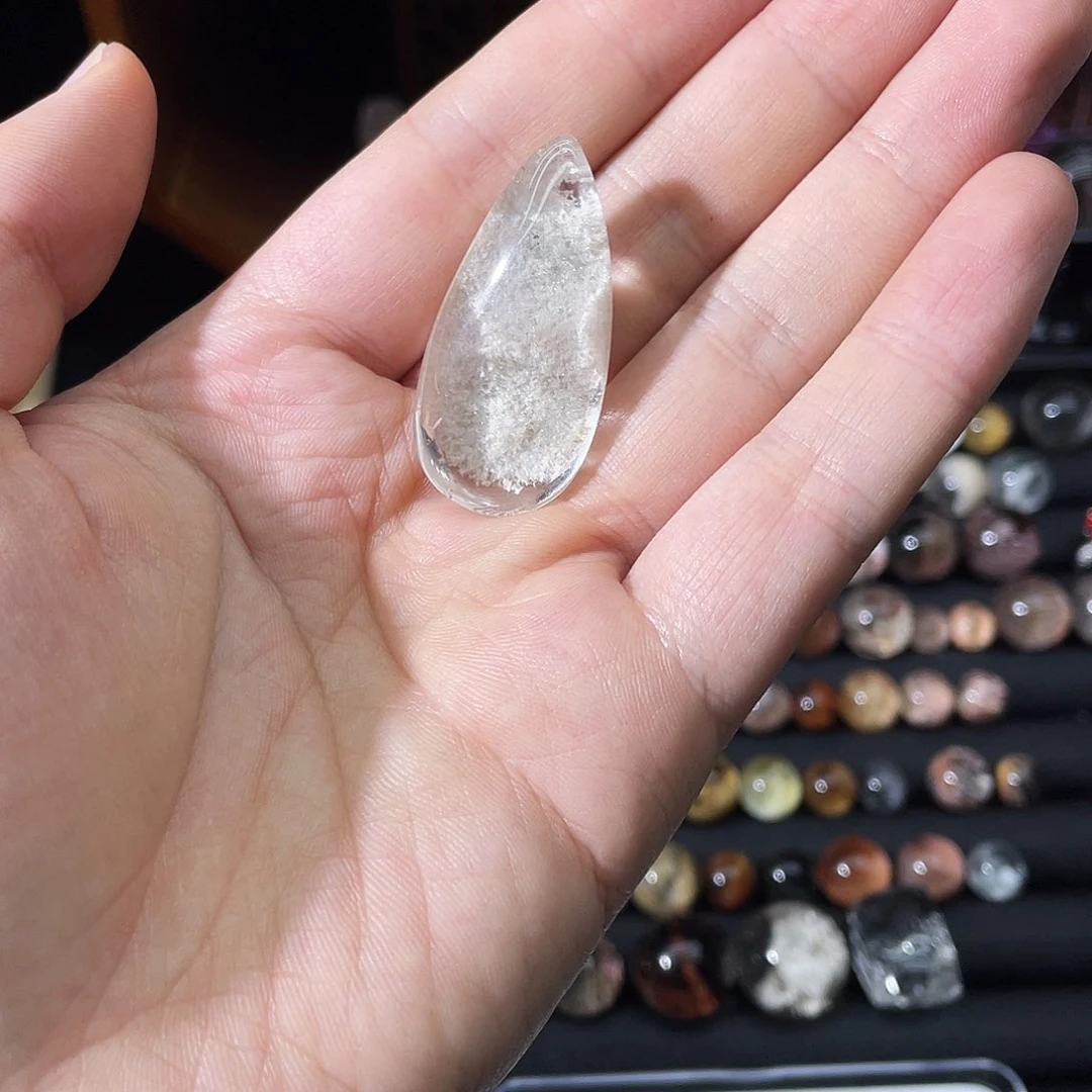水晶手链未镶嵌白幽灵水滴