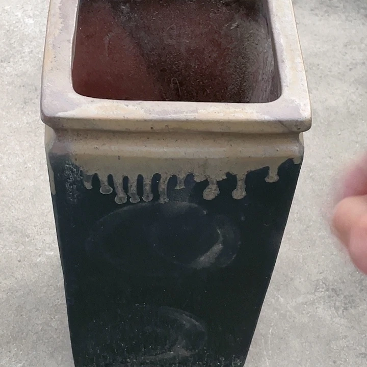 紫砂花盆瑕疵19.40无孔