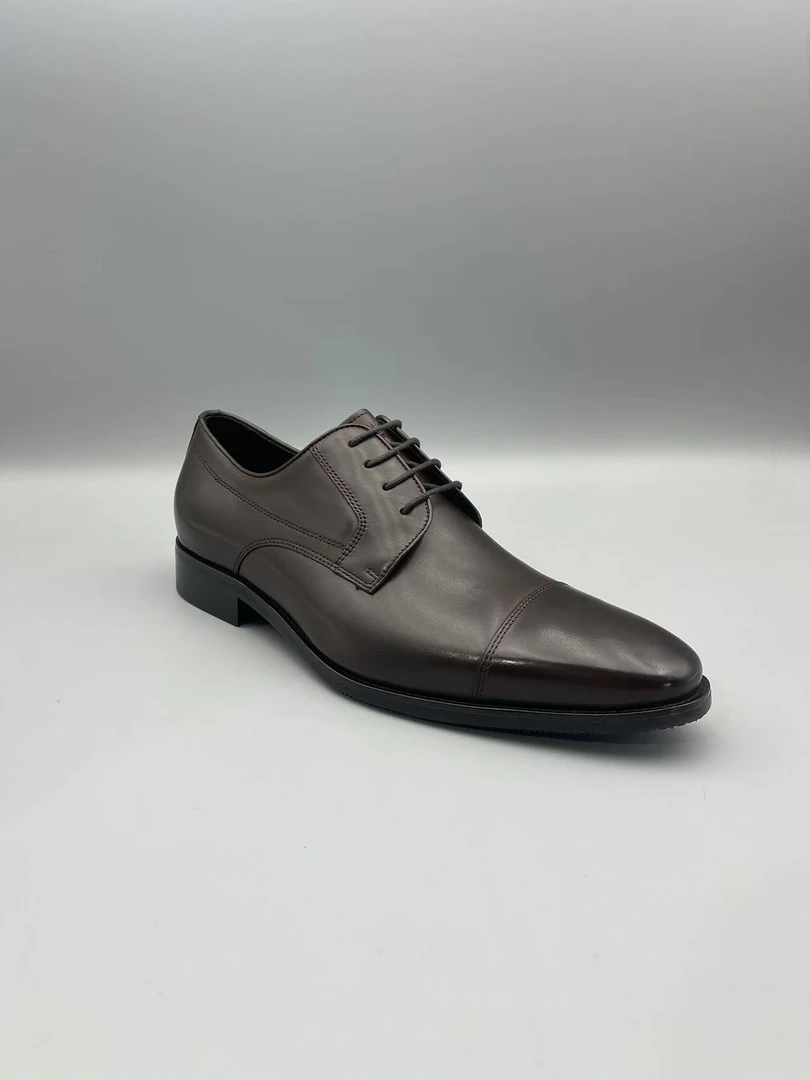 新款轻质厚底系带男士真皮鞋休闲鞋C561