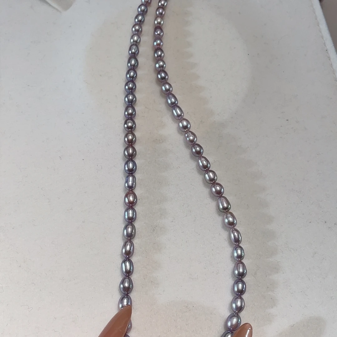 银S925镶嵌颈饰淡水珍珠