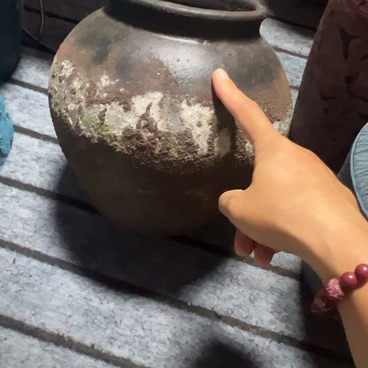 粗陶盆默认打孔高23口14