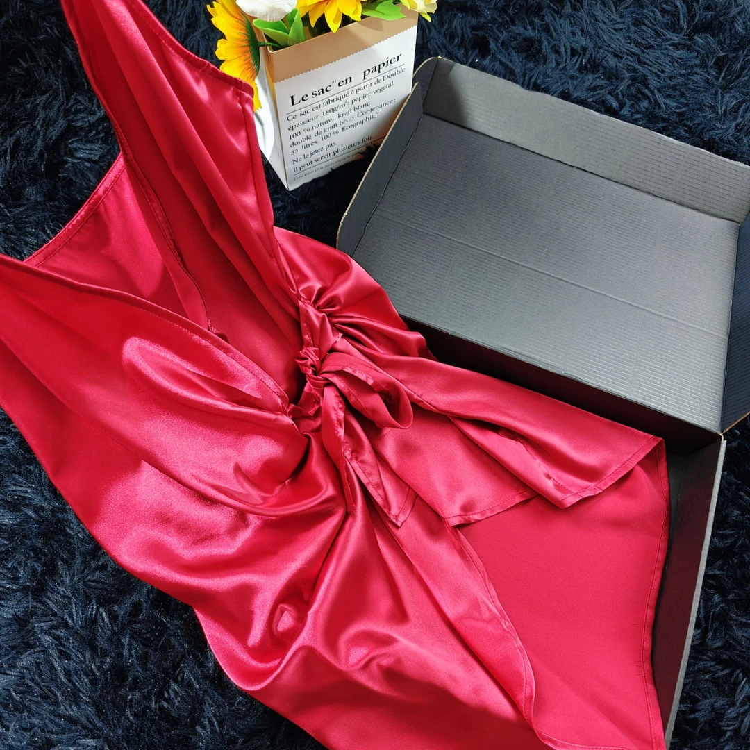 【清凉一夏】（80-135斤）一片式卧室居家吊带凉爽性感浴袍