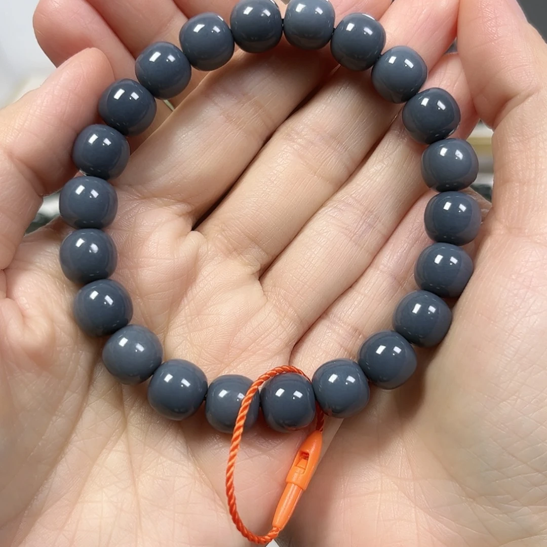 佛***系和田玉未镶嵌手串卡10老形珠珠宝级货头