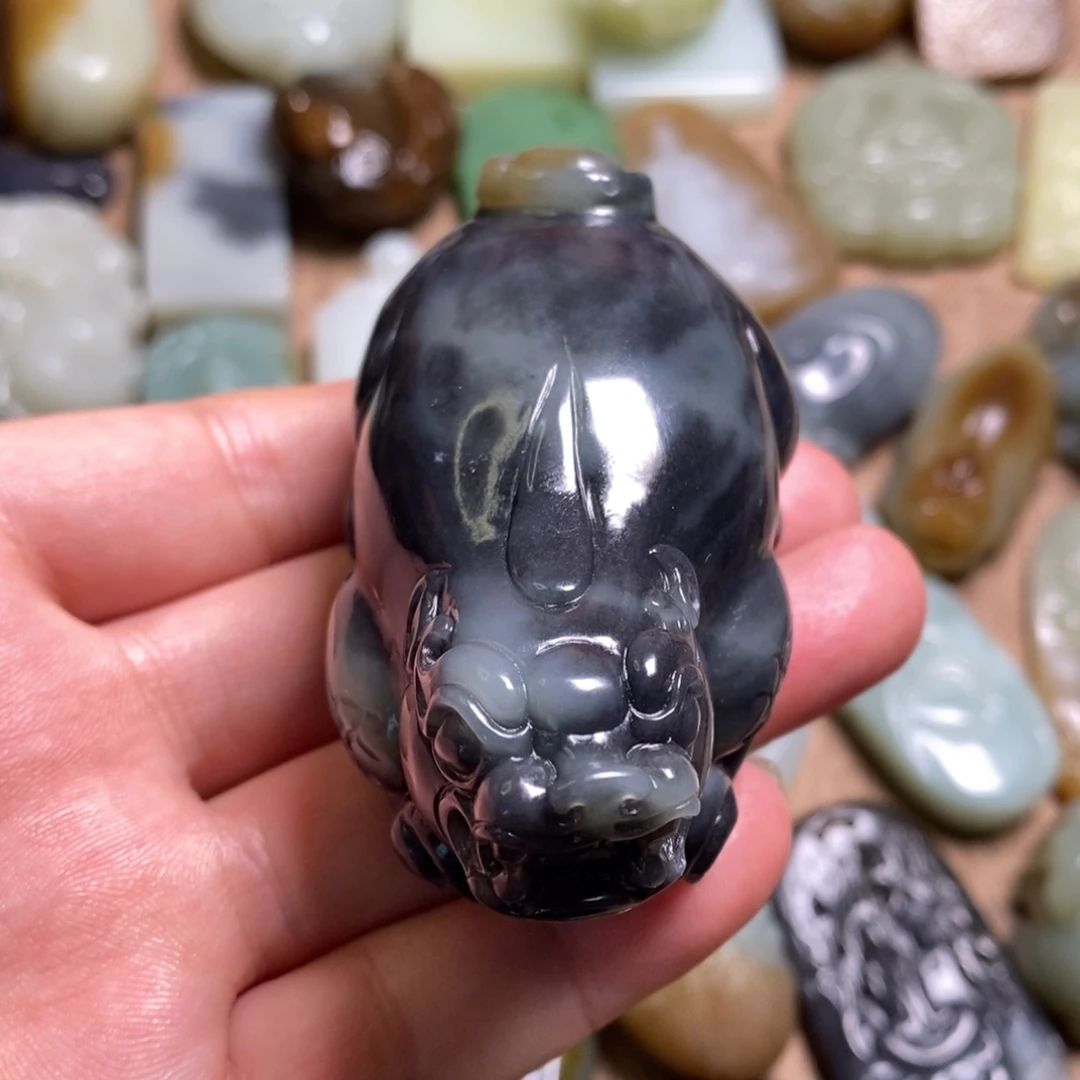 和田玉未镶嵌挂件