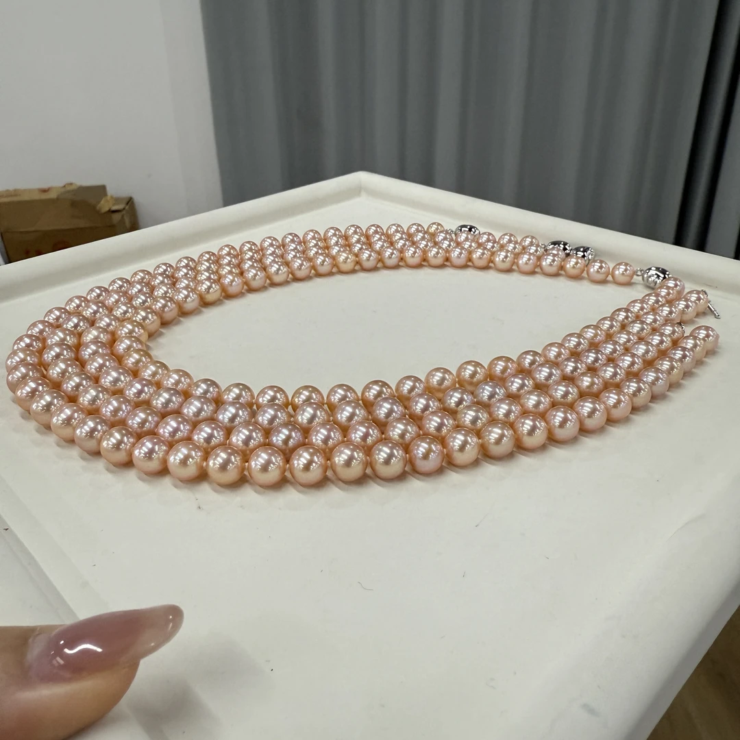 年度榜粉泡泡｜淡水珍珠项链炫彩8～10mm多样性发1  FX0300