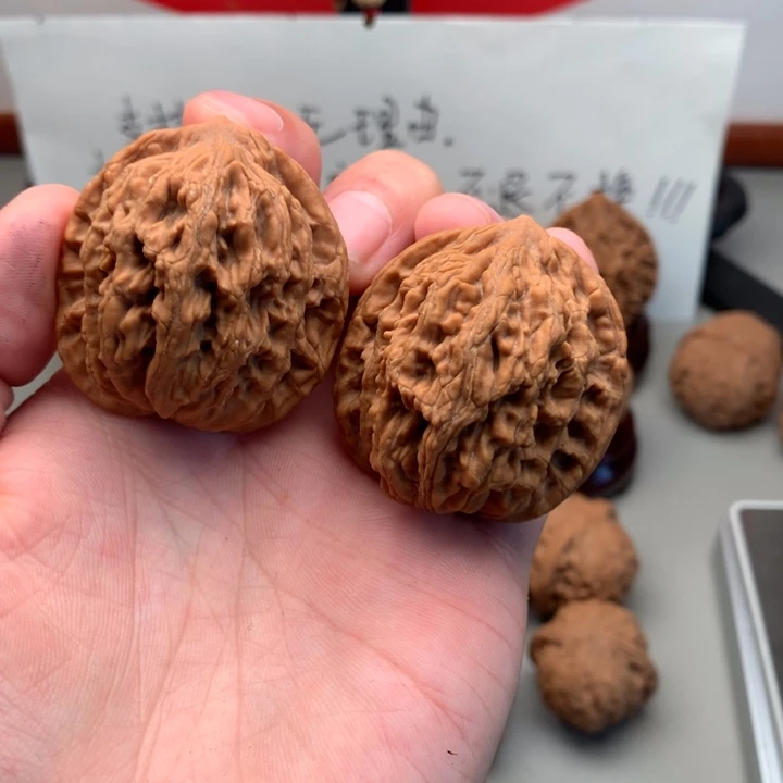 桃核吊坠40精品虎头