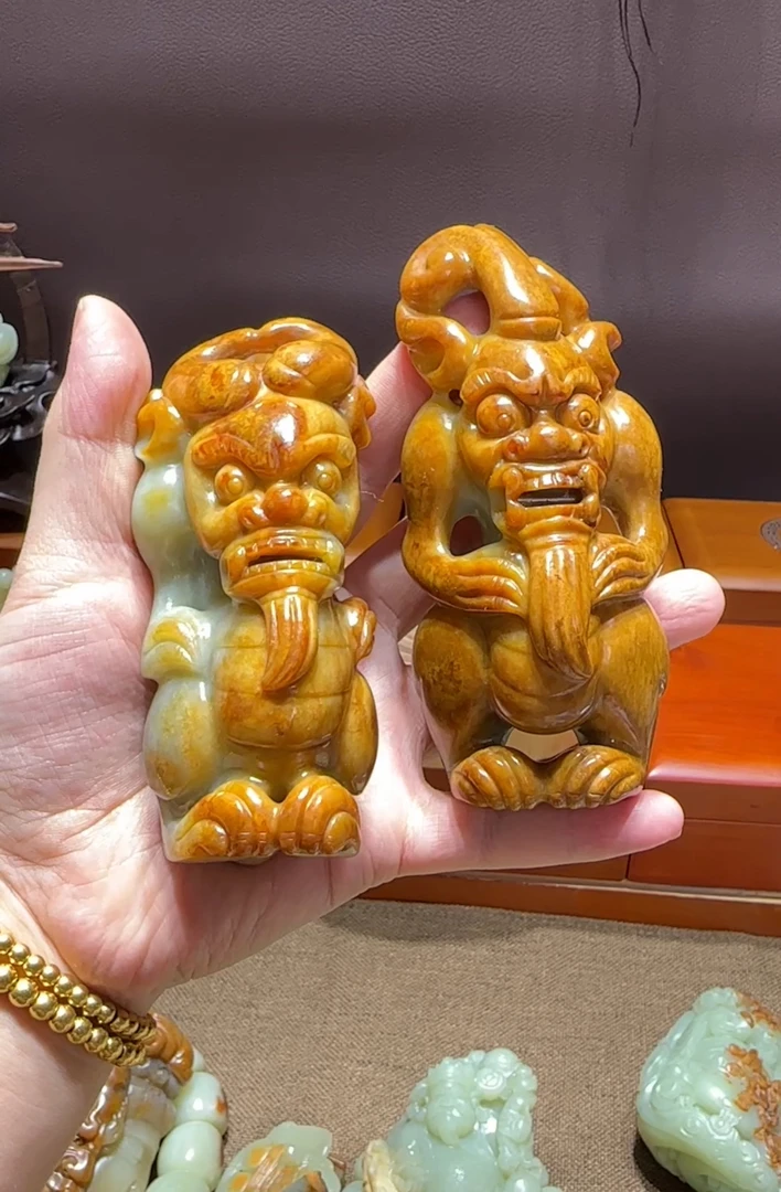 透闪石河磨玉红山文化摆件