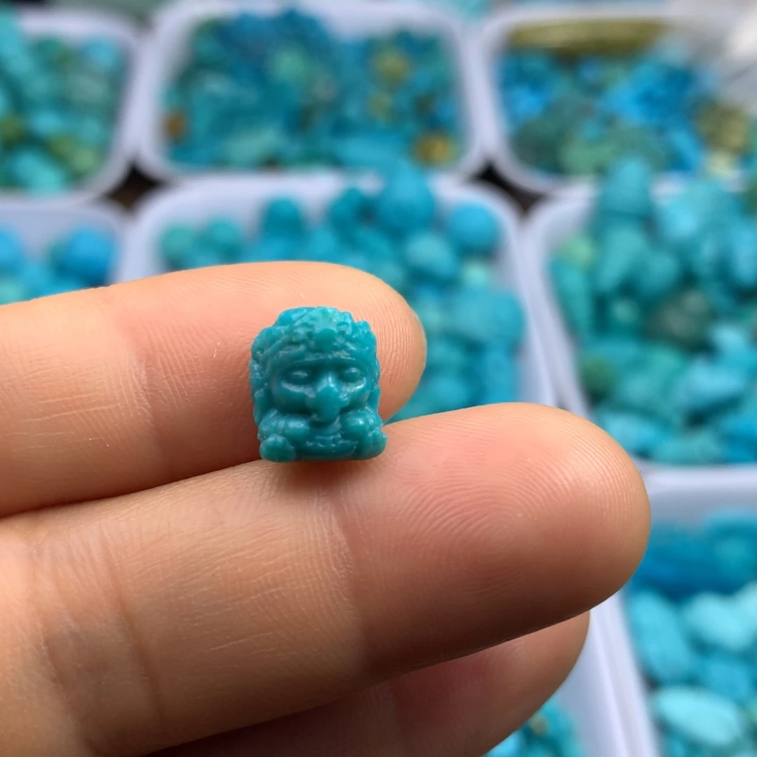 绿松石未镶嵌吊坠(不含链)11×9
